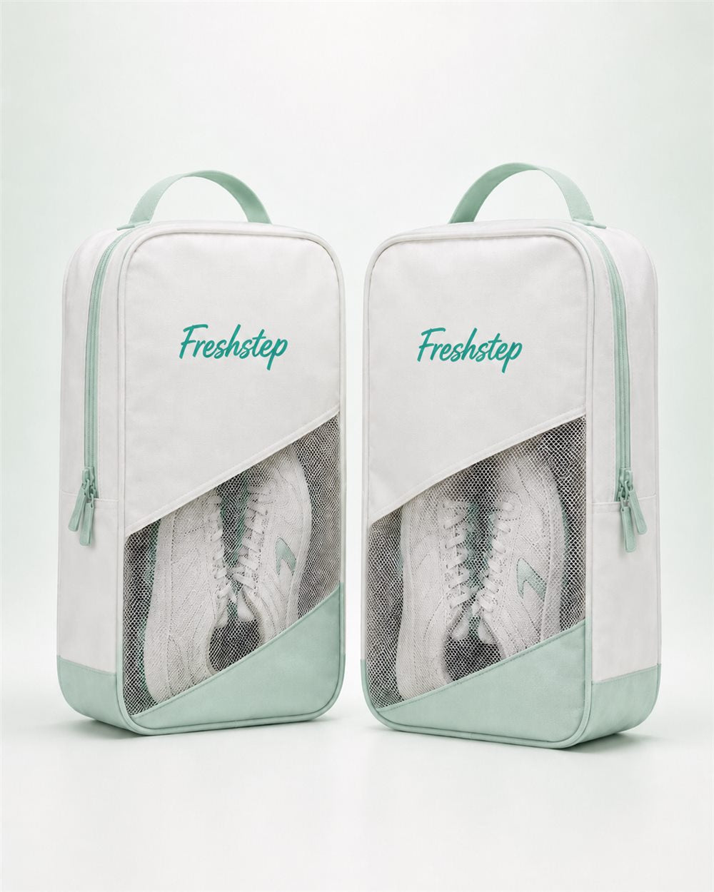 FreshStep breathable travel shoe pouches, pack of two